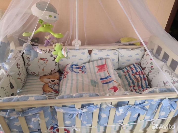 Бортики в детскую кроватку