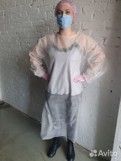 Халат одноразовый