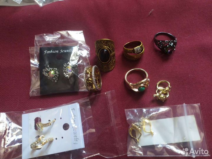 Серьги, кольца