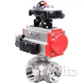 Кран шаровой DN.ru BV3232P(4pc) -SP-3WL-T-ISO-H Ду50 Ру63, стандартнопроходной, четырехсоставной, ко