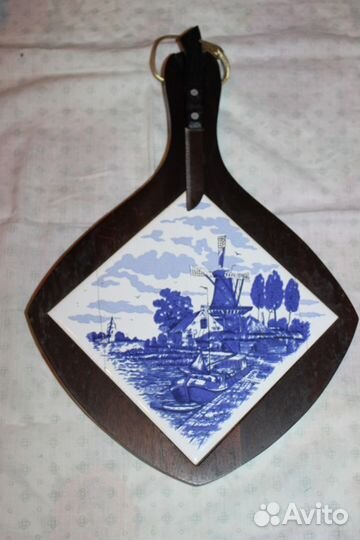 Сырная доска Дельфтский фарфор (винтаж)
