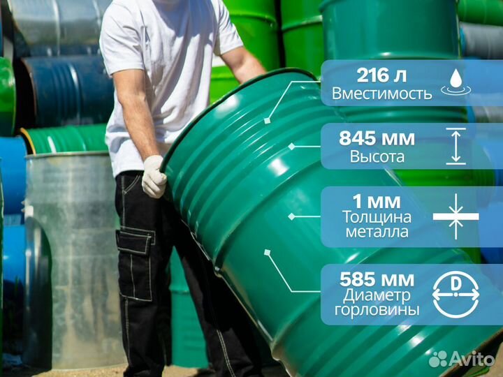 Бочки металлические пищевые