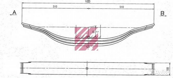 Рессора бпв о.н. 0508204121