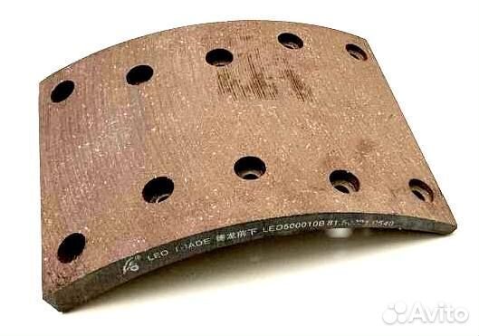 Накладка тормозная передняя (10 отв) shaanxi F2000