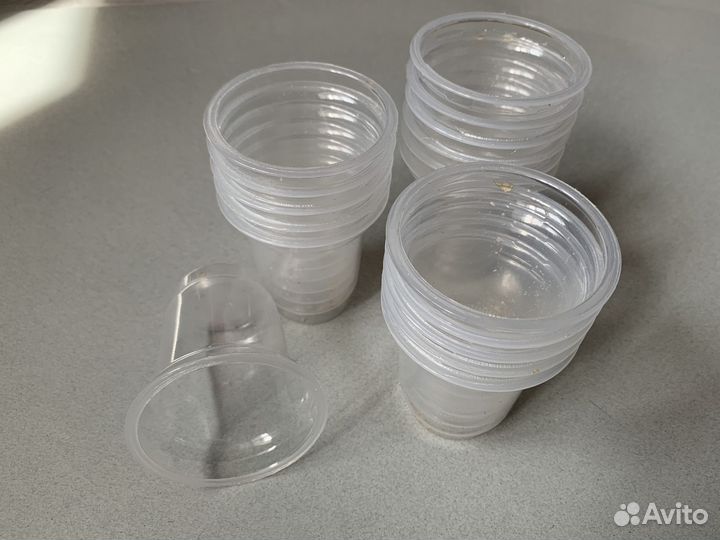 Пластиковые стаканы Баночки для рассады Горшки