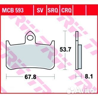 Колодки тормозные TRW HondaCB 1000 Super Fou