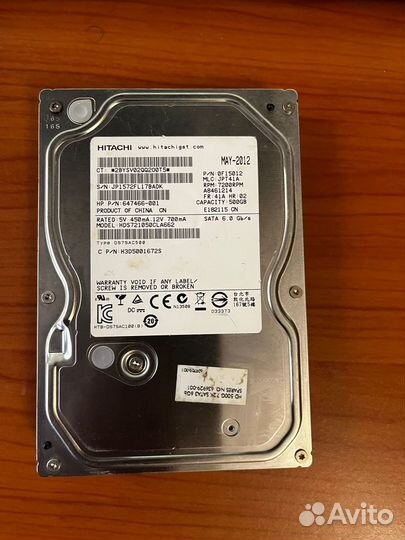 Жесткий диск hitachi 500gb