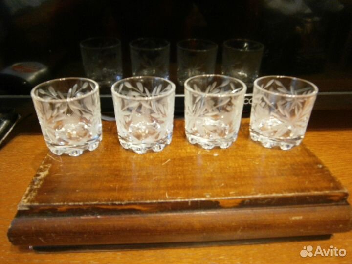Стаканы стопки ударопрочное стекло красивые