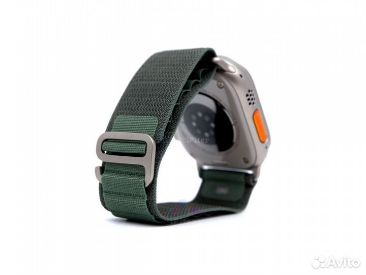 Watch Ultra 49 мм Titanium Case with Green Alpine