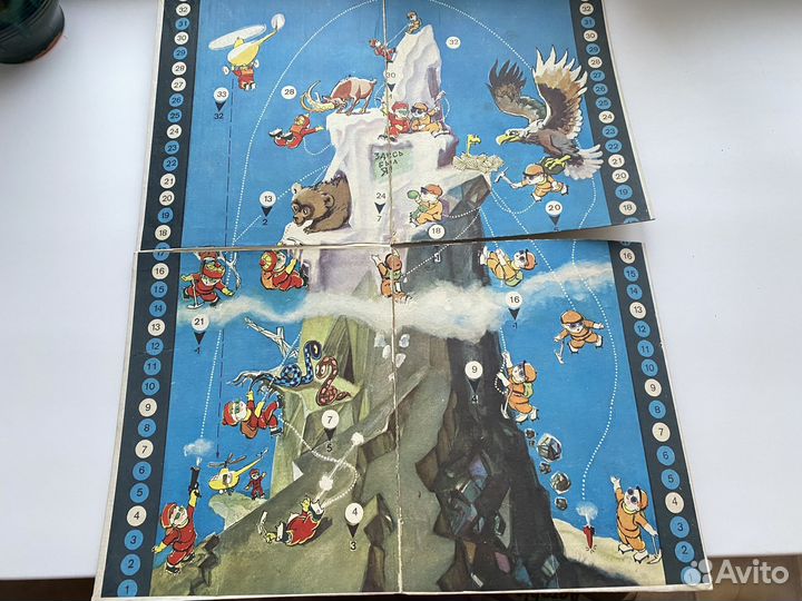 Игра настольная Альпинисты игра-ходилка 70е СССР