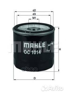 Масляный фильтр OC1014 Mahle/Knecht