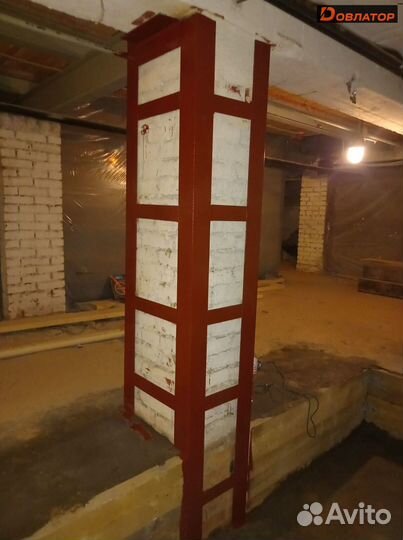 Усиление несущей кирпичной стены