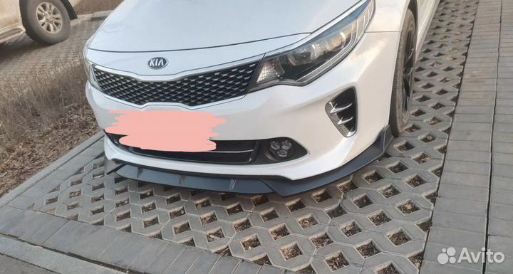 Сплиттер киа оптима 4 губа киа оптима 4