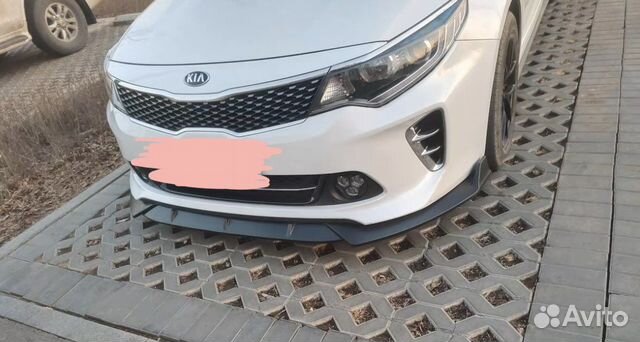 Сплиттер киа оптима 4 губа киа оптима 4