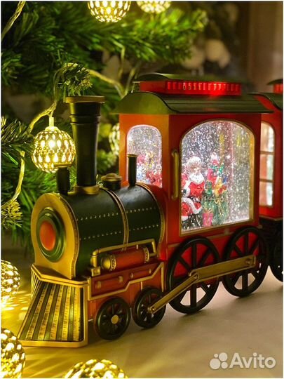 Новогодний и музыкальный светильник Поезд