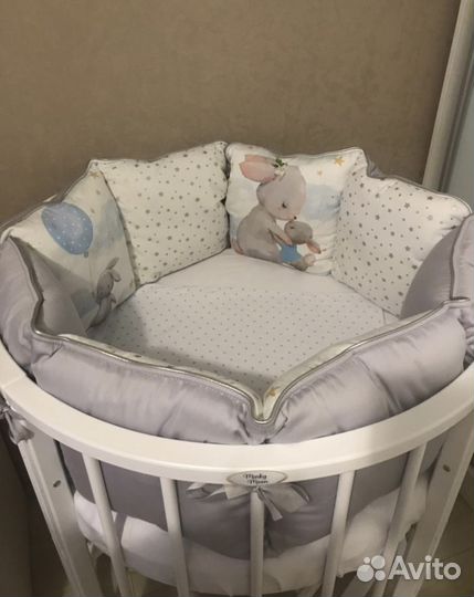 Кроватка детская 6 в 1 + наполнение для нее