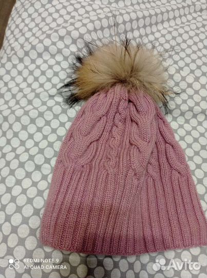 Шапка зимняя на девочку как новая рахмер 48 50