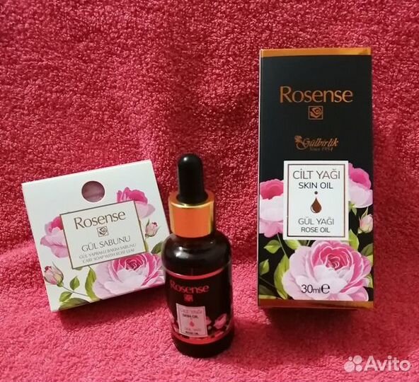 Розовое масло 30 мл и мыло (Турция)