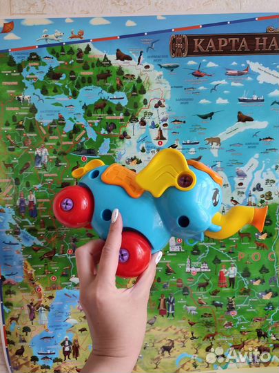 Игрушка слон с отвёрткой. Развивающая