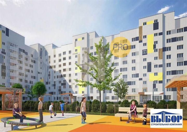 Квартира-студия, 28,3 м², 6/9 эт.