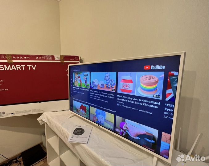 Белый метровый UHD, 4K, SMART TV, LG 109 см, Wi-Fi