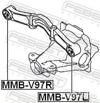 Сайлентблок подушки дифференциала mmbv97R Febest