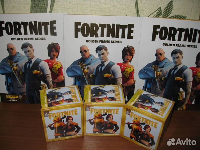Наклейки panini Fortnite Golden Frame Series