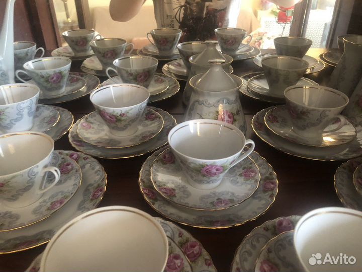 Кофейный сервиз Рига костяной фарфор