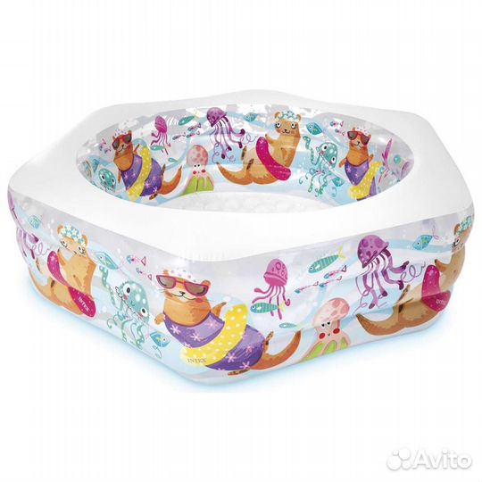 Большой надувной детский бассейн, 191*178*61см