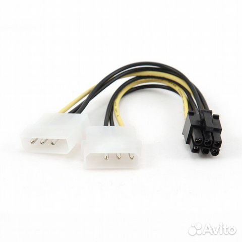 Переходник питания видеокарты (2Molex - 6pin)
