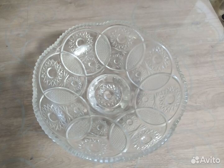 Ваза салатник конфетницы хрусталь СССР
