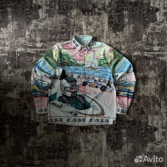 Рубашка casablanca Silk Art of Racing Shirt