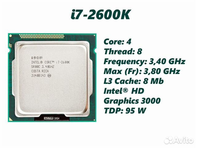 Процессор Intel Core i7-2600K