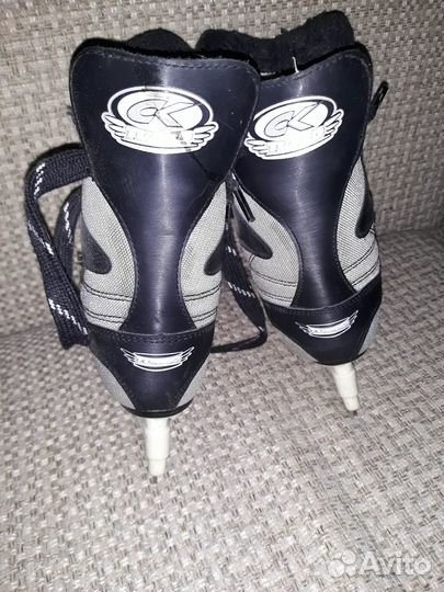 Коньки детские раздвижные, р.32-35