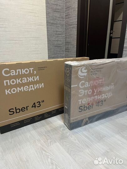 Телевизор 43 дюйма SmartTV Sber 109см
