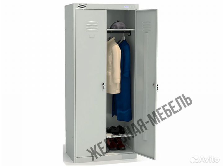 Шкаф для раздевалок шрк-22-800 на 2 секции