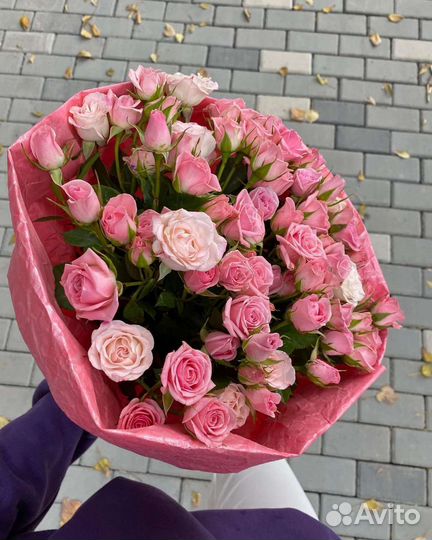 Цветы розы букет