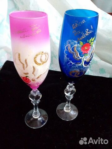 Фужеры, рюмки, стопки винтажные и свадебные