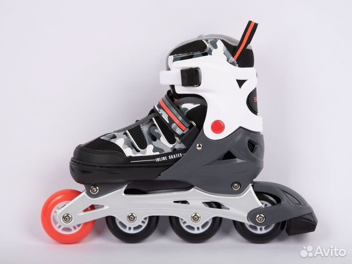 Ролики sitis Winner Black-White-Grey Gel242