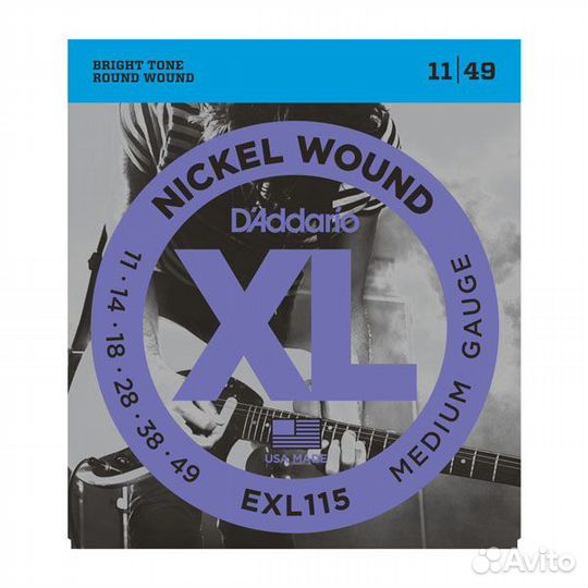 Струны D'addario EXL115 011-049