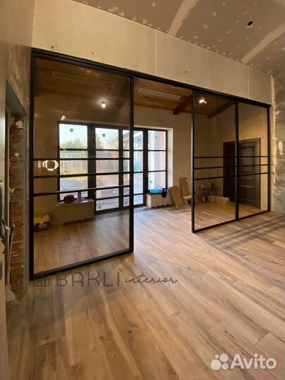 Раздвижные перегородки Лофт, двери-купе