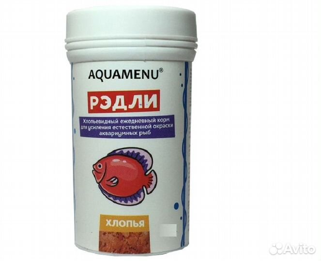 Корм ежедневный aquamenu Рэдли 250 мл, хлопья для