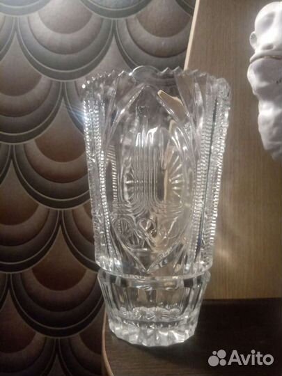 Хрустальная ваза Олимпиада 80