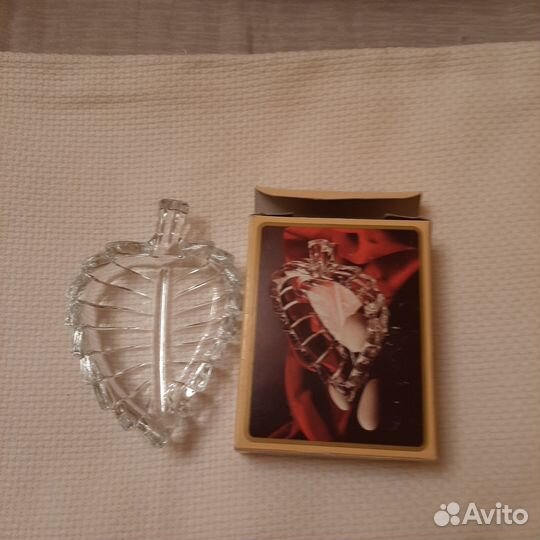 Хрустальная розетка ваза для чайных пакетиков