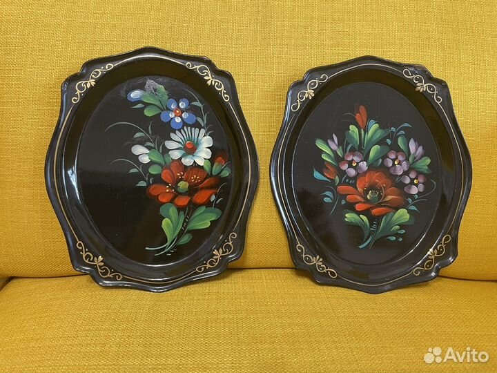 Жостовские подносы. Маленькие