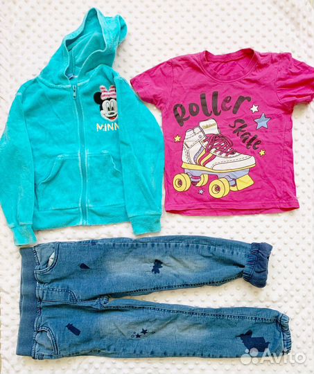 Вещи пакетом на девочку 3-4 года