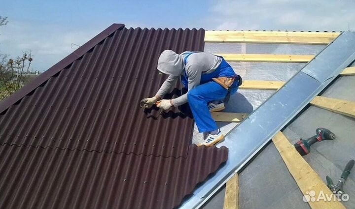 Строительство. Сайдинг, сруб дома, забор, кровля