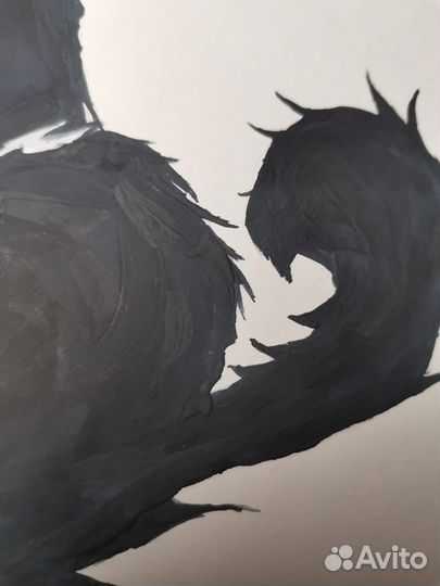 Картина кошка-бабочка