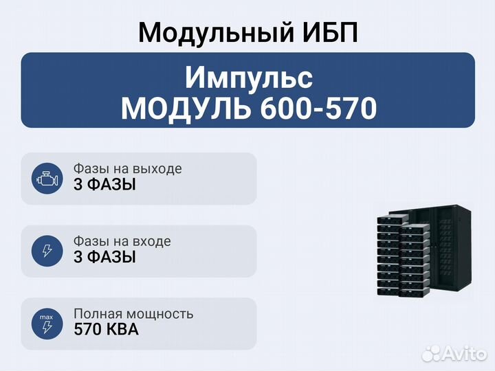 Модульный ибп Импульс модуль 600-570