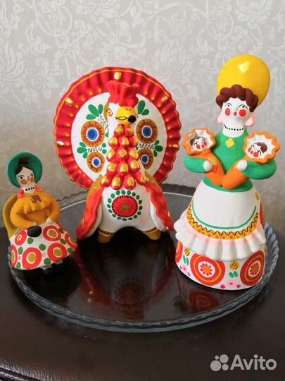 Авторская дымковская игрушка